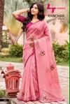 Kanchan Vol 1 By Kashvi Linen Cotton With Work Saree